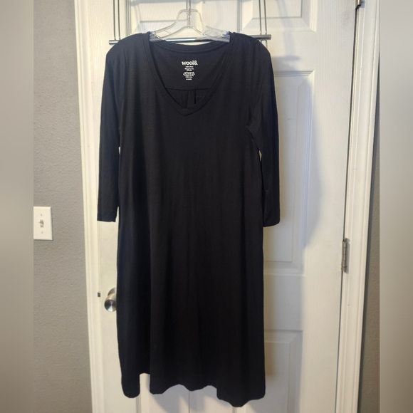 Wool& Dresses & Skirts - Black Wool& Williw Dress SIZE Med Long